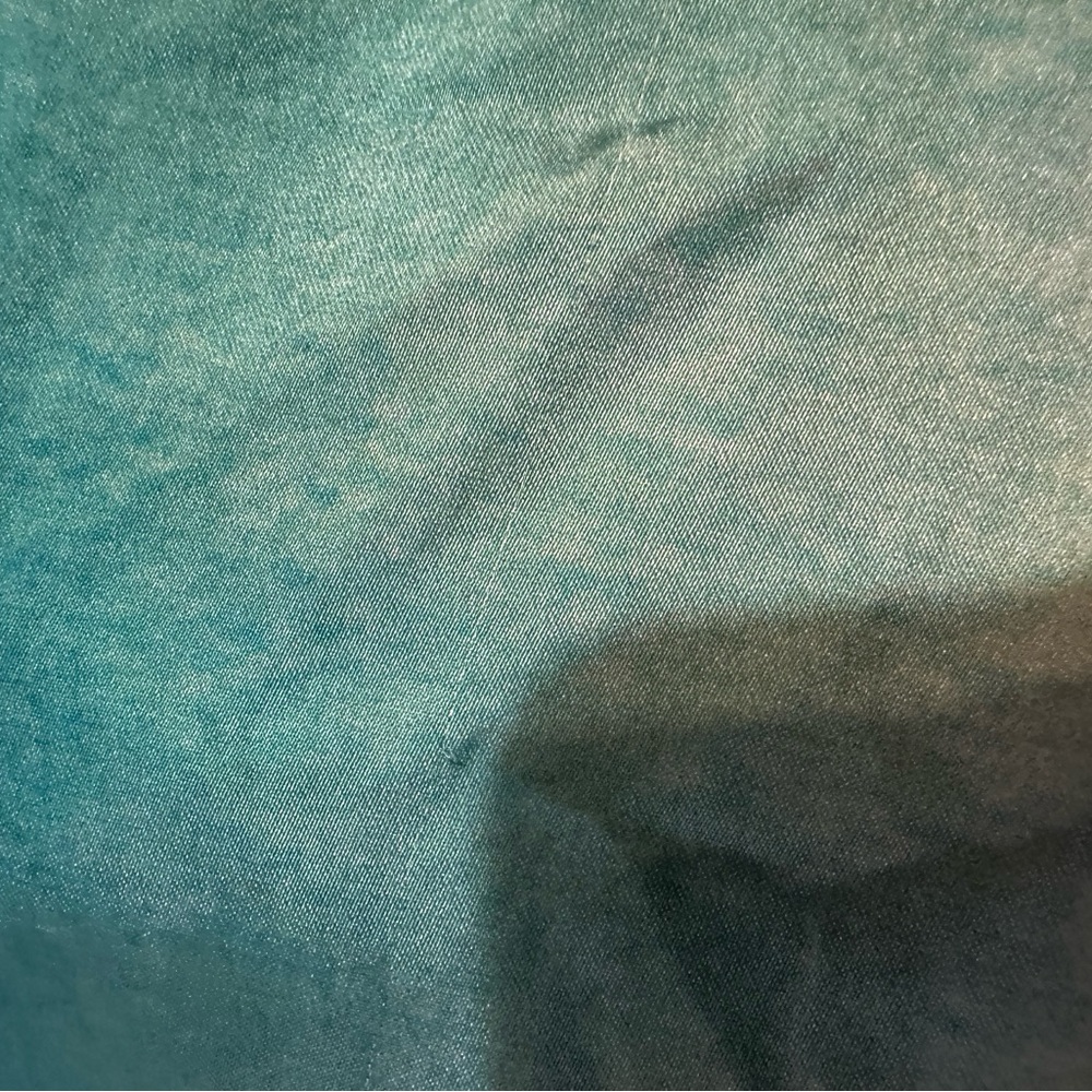 Zara Blue and Green One-Shoulder Maxi Dress - Picture 5 of 5